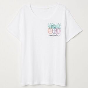 ‼️BOGO‼️ H&M Pineapple Embroidered Shirt